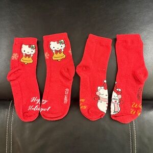 Hello Kitty Christmas Socks